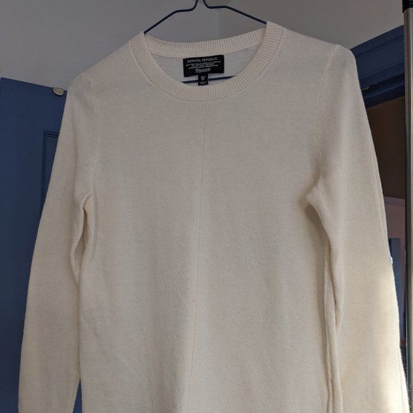 Lightweight Filpucci italian wool Banana Republic cream top - Picture 1 of 5
